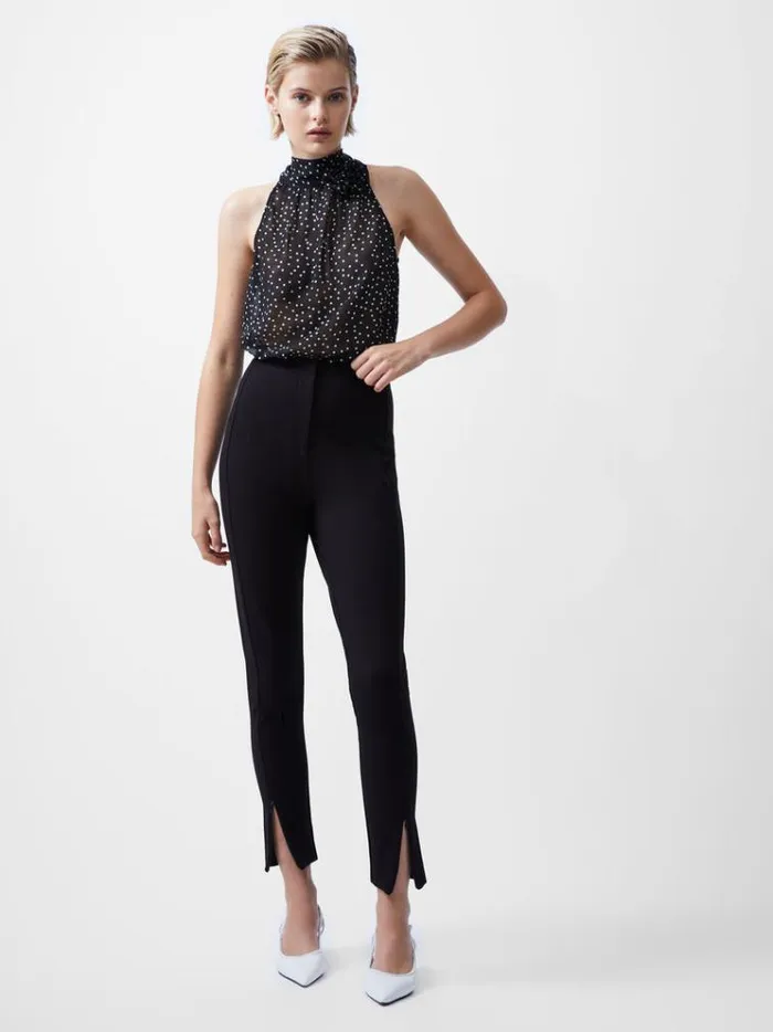 French Connection Trousers Xia Ponte Jersey Leggings Blackout 8211 Woman
