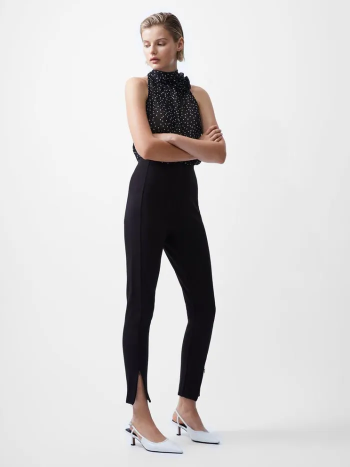 French Connection Trousers Xia Ponte Jersey Leggings Blackout 8211 Woman