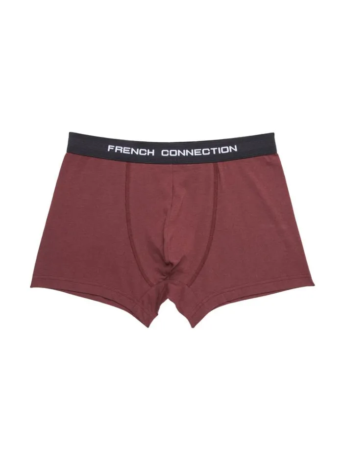 French Connection Underwear and Socks 3 Pack French Connection Boxers Burgundyblackgrey 8211 Man