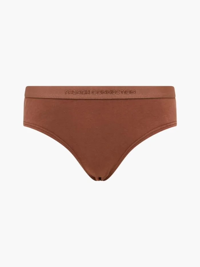French Connection Underwear and Socks 3 Pack French Connection Briefs Blacklight Brownnude 8211 Woman