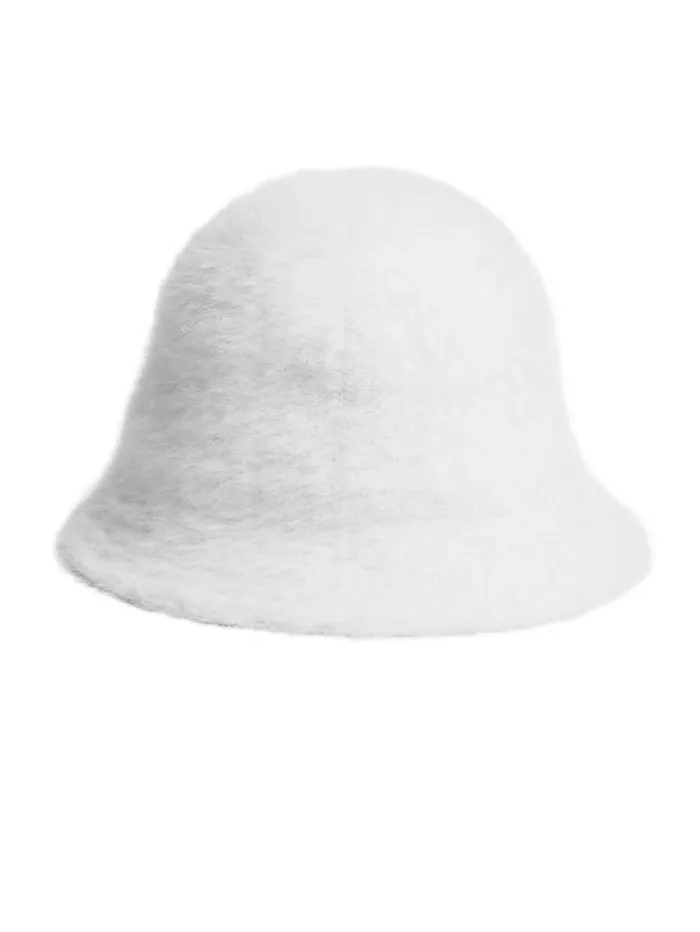 Fuzzy Bucket Hat White Multi Hats and Scarves GUESS Women Fuzzy Bucket Hat White Multi Hats and Scarves GUESS Women