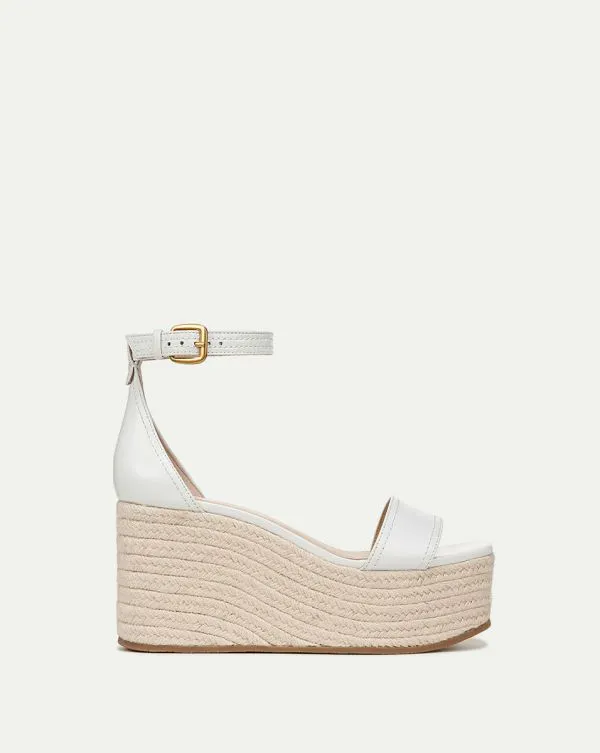 Gianna Raffia Wedge Sandal Coconut Women Veronica Beard Shoes