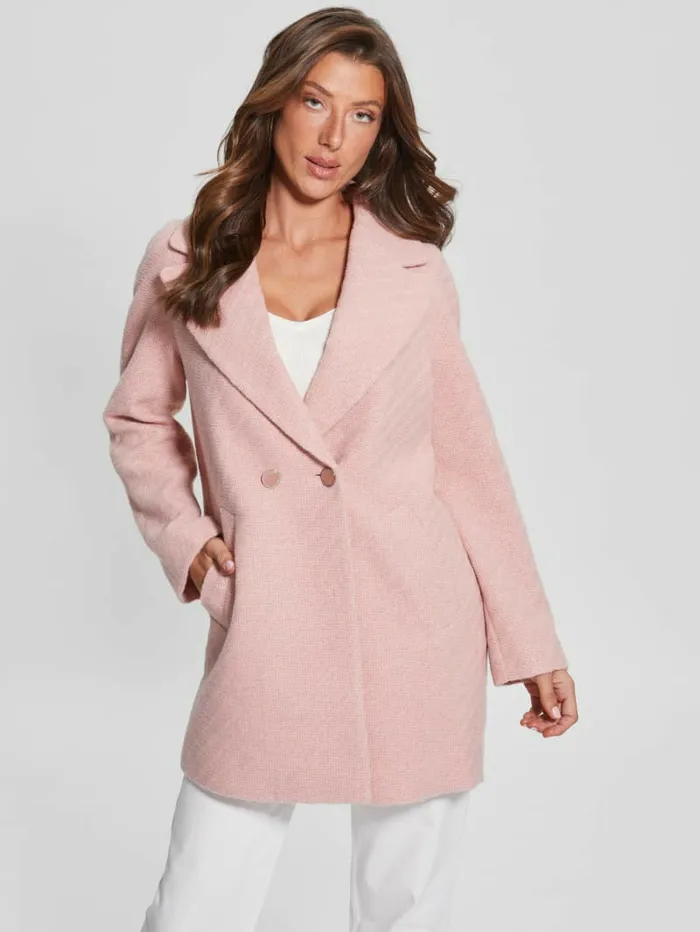 Ginny Coat Satin Rose Women Jackets and Coats GUESS