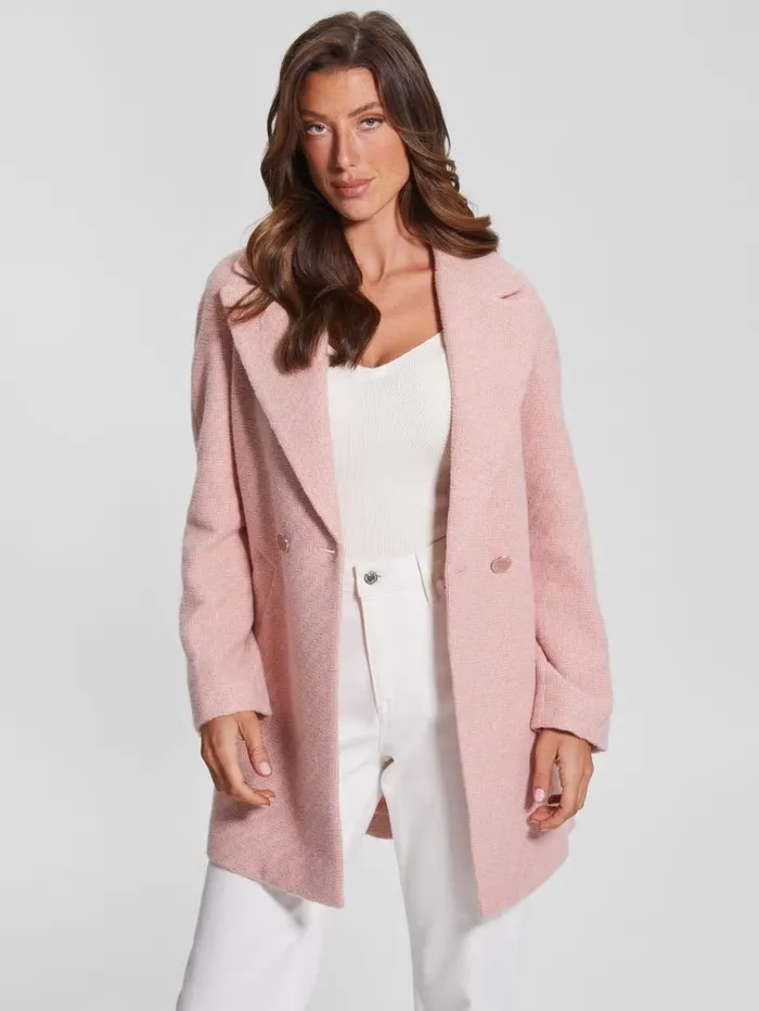 Ginny Coat Satin Rose Women Jackets and Coats GUESS Ginny Coat Satin Rose Women Jackets and Coats GUESS