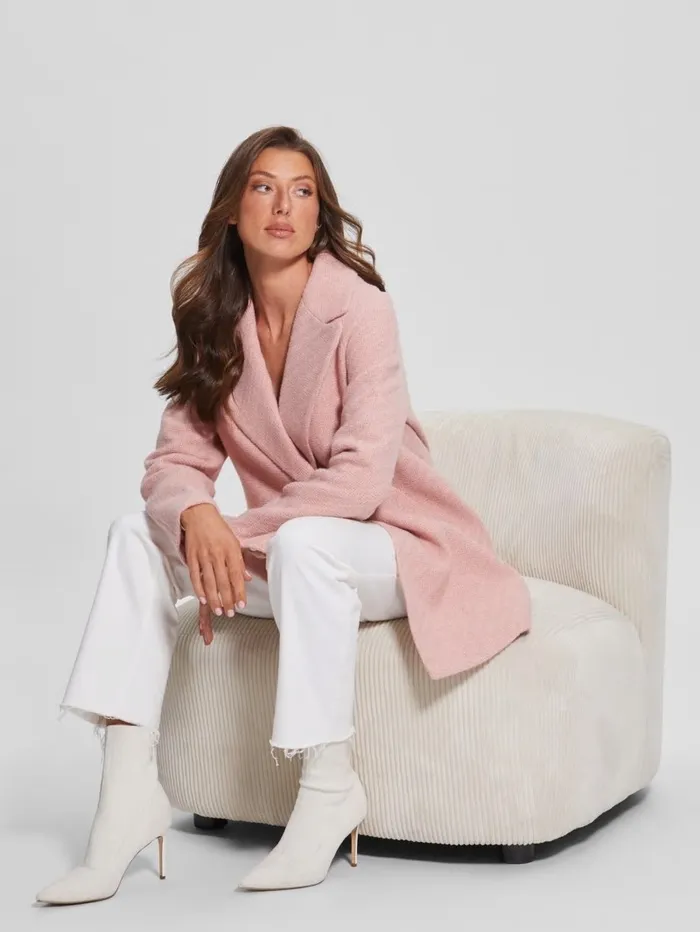 Ginny Coat Satin Rose Women Jackets and Coats GUESS Ginny Coat Satin Rose Women Jackets and Coats GUESS