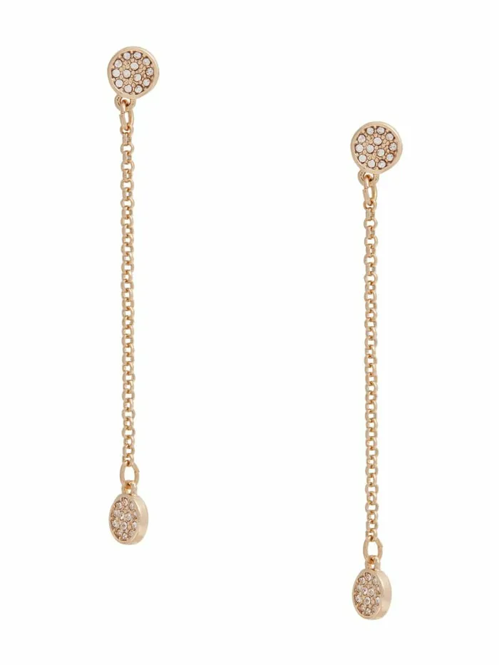 GoldTone Dainty Linear Earrings Gold Jewelry GUESS Women GoldTone Dainty Linear Earrings Gold Jewelry GUESS Women