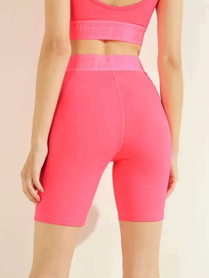 GUESS Aileen Biker Shorts Monroe Pink Women Activewear GUESS Aileen Biker Shorts Monroe Pink Women Activewear