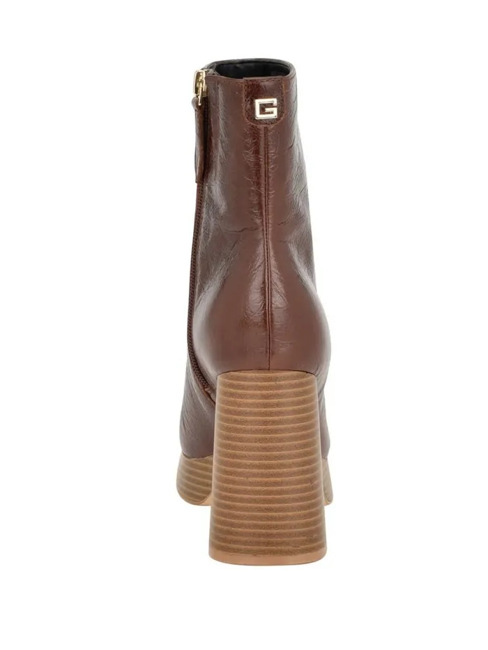 GUESS Boots and Booties Women Danca Platform Booties Medium Brown GUESS Boots and Booties Women Danca Platform Booties Medium Brown