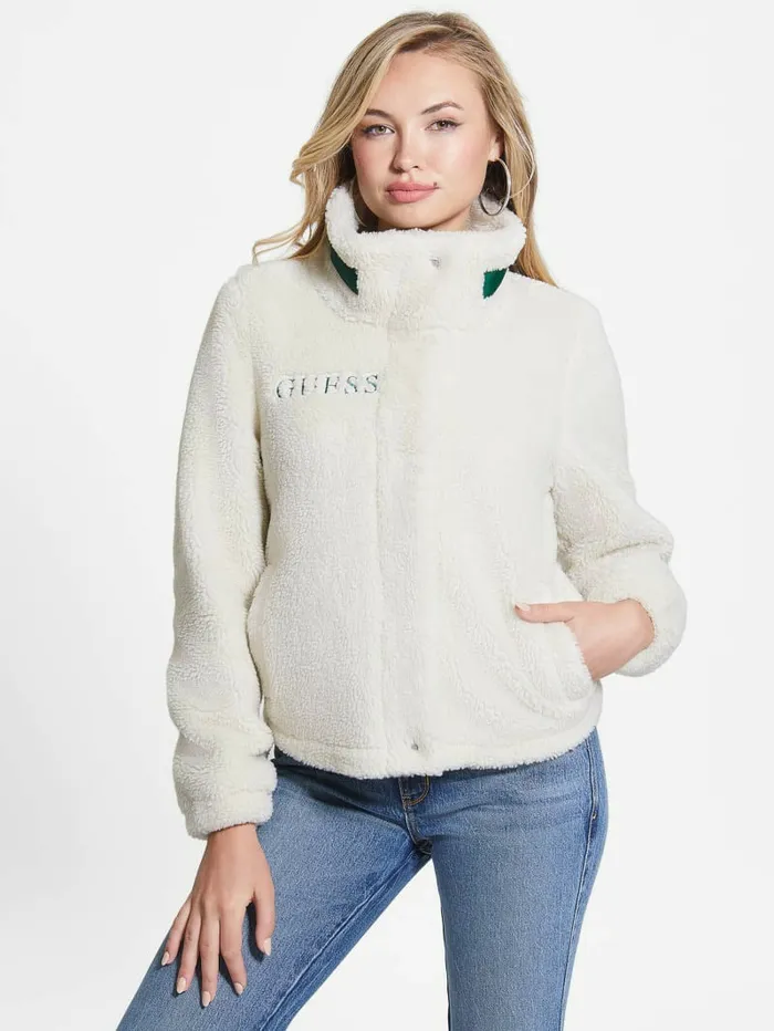 GUESS Desiree Jacket Smart Stone Women Jackets and Coats