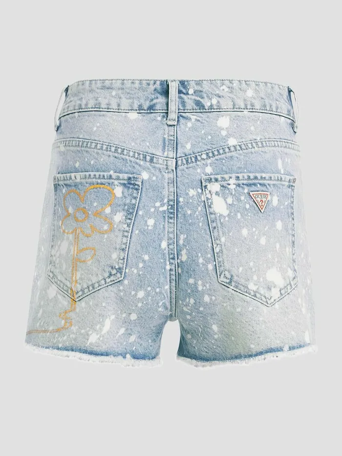 GUESS Graphic Splatter Denim Mom Shorts Artist Splash Women Jeans and Denim GUESS Graphic Splatter Denim Mom Shorts Artist Splash Women Jeans and Denim