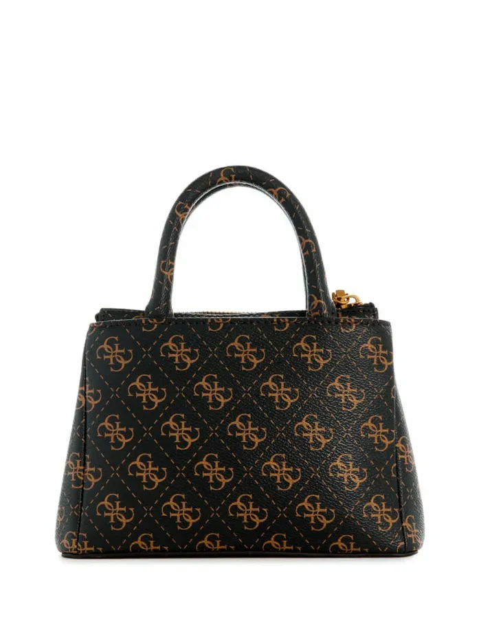 GUESS Handbags Women James Quattro G Mini Satchel Brown Multi GUESS Handbags Women James Quattro G Mini Satchel Brown Multi