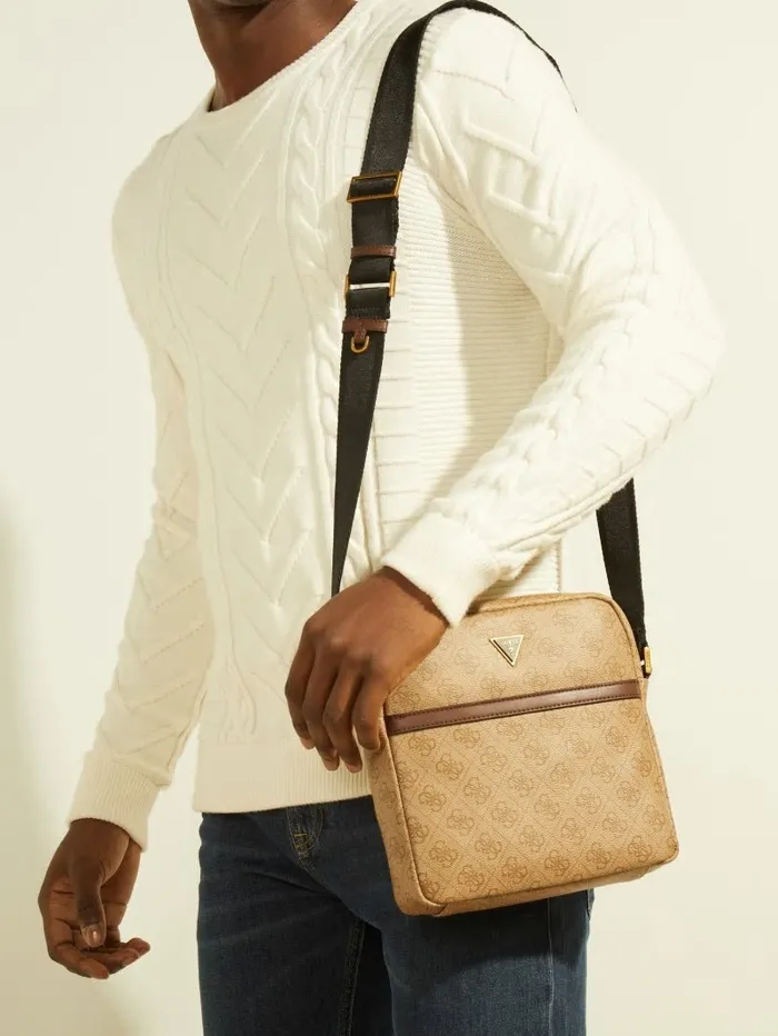 GUESS Handbags WomenMen Vezzola Flat Crossbody Bamboo