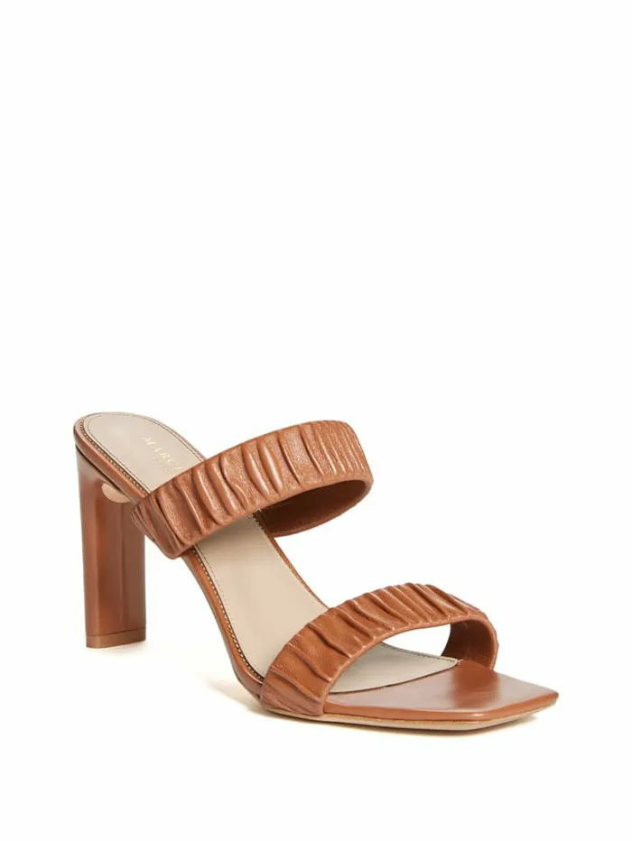 GUESS Heels Women Elena Ruched Sandal Sugar Almond