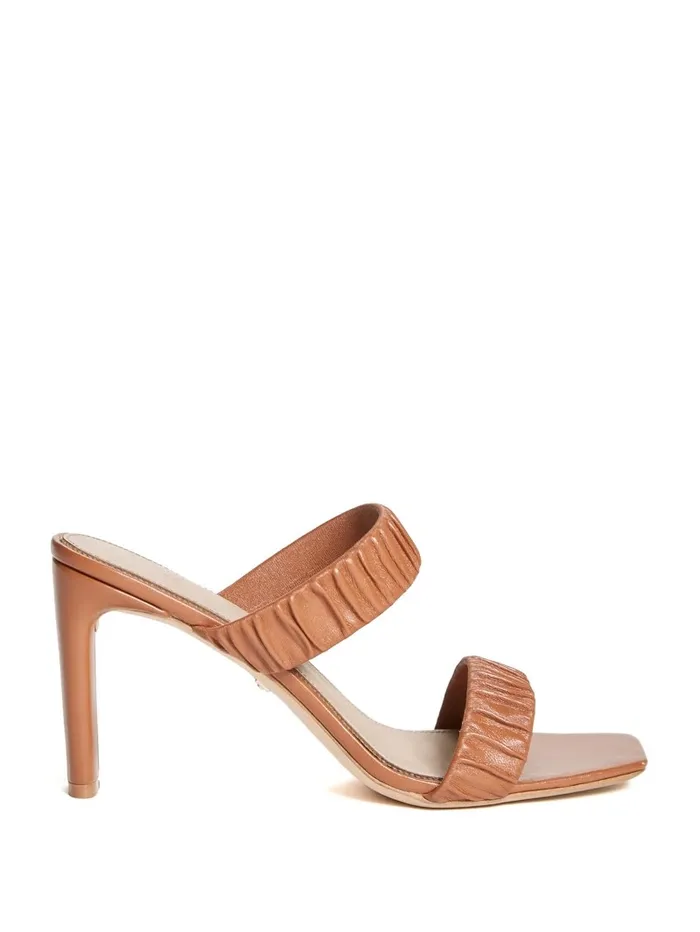 GUESS Heels Women Elena Ruched Sandal Sugar Almond