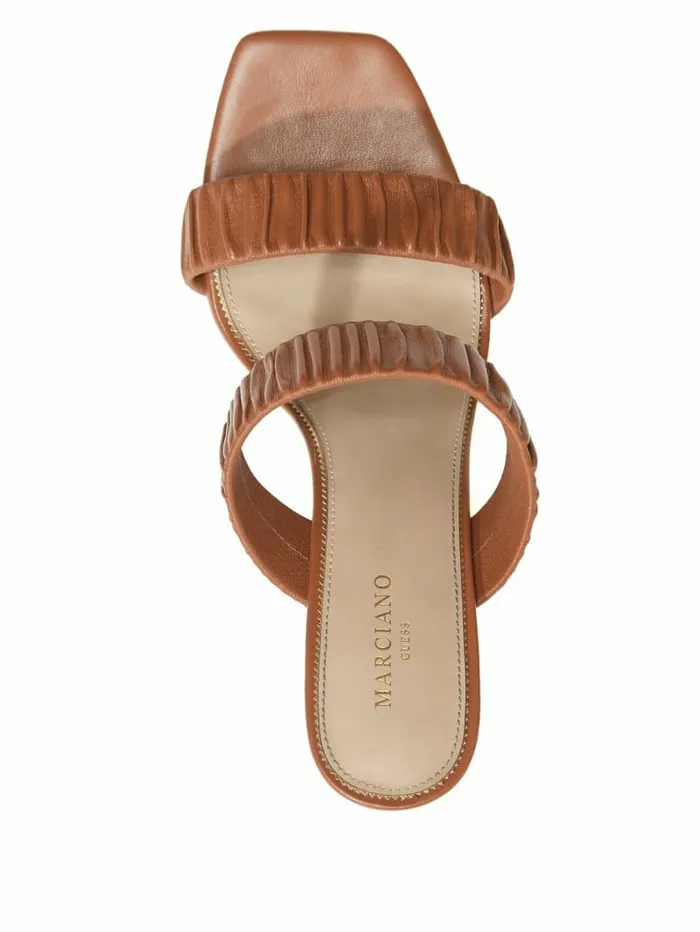 GUESS Heels Women Elena Ruched Sandal Sugar Almond