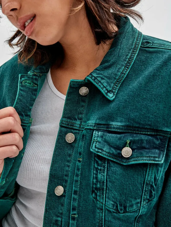 GUESS Jackets and Coats Women GUESS Originals x Batman Oversized Embossed Jacket Go Riddler Green Wash