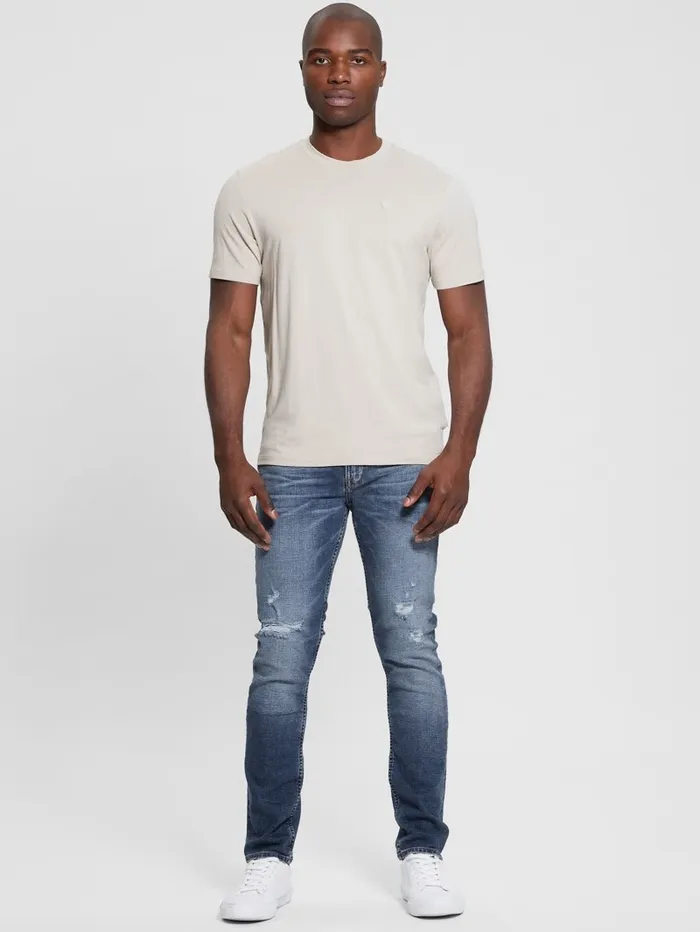 GUESS Jeans and Denim Men Finnley Distressed Slim Taper Jeans Mills