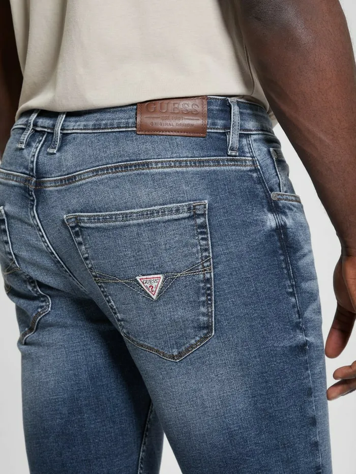 GUESS Jeans and Denim Men Finnley Distressed Slim Taper Jeans Mills GUESS Jeans and Denim Men Finnley Distressed Slim Taper Jeans Mills