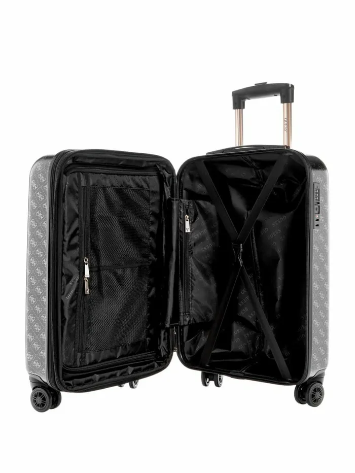 GUESS Luggage and Travel Bags WomenMen Jesco 208243 8Wheel Suitcase Coal Multi GUESS Luggage and Travel Bags WomenMen Jesco 208243 8Wheel Suitcase Coal Multi