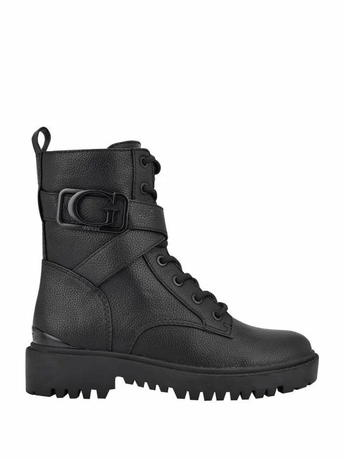 GUESS Orana Combat Booties Black Women Boots and Booties GUESS Orana Combat Booties Black Women Boots and Booties