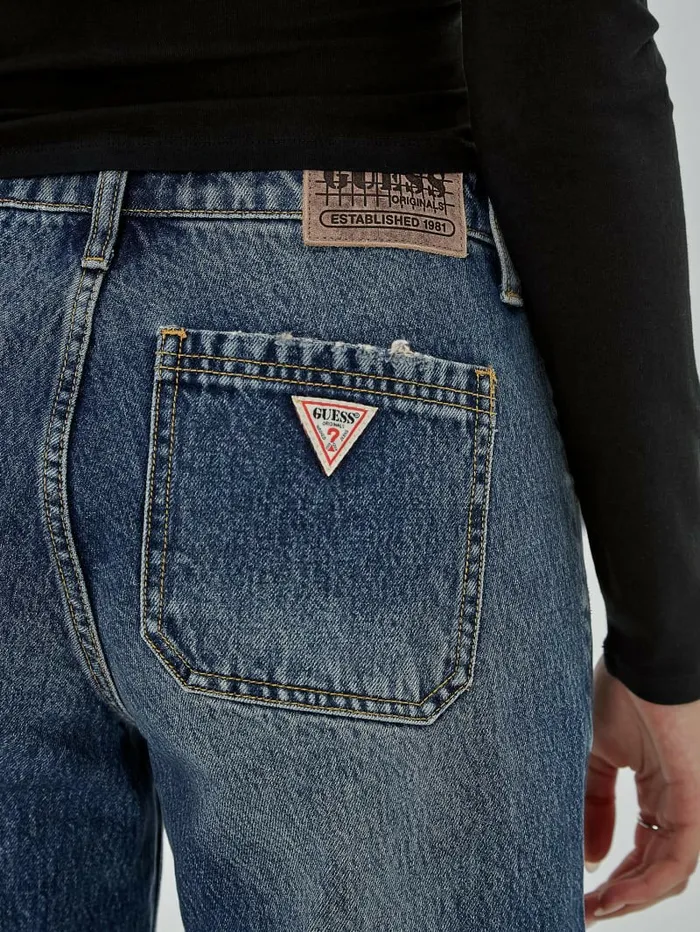 GUESS Originals Kit Cargo Jeans Originals Dark Wash Jeans and Denim GUESS Women GUESS Originals Kit Cargo Jeans Originals Dark Wash Jeans and Denim GUESS Women