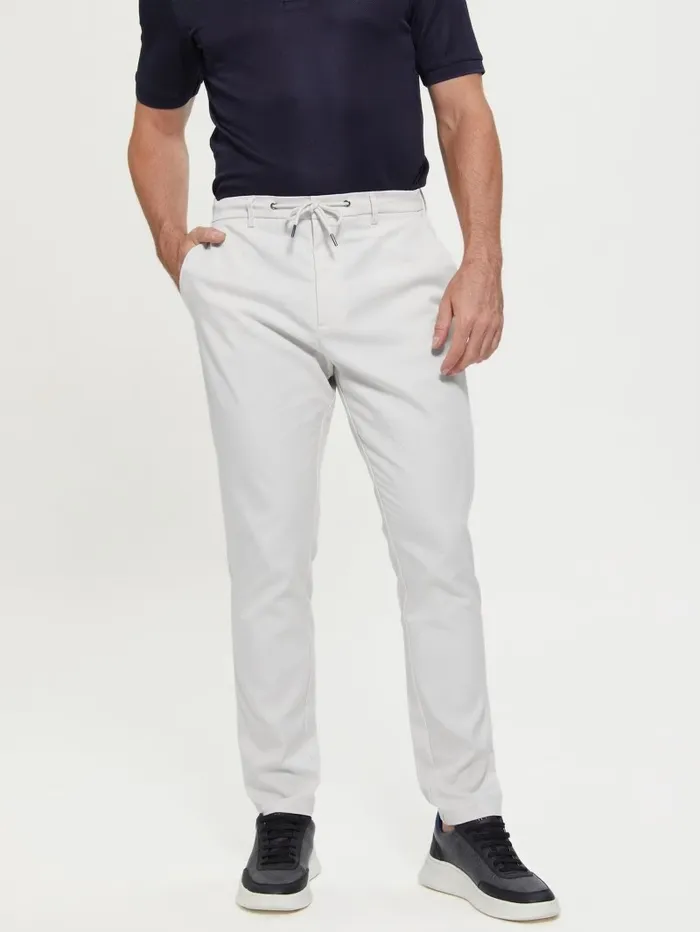GUESS Pants and Shorts Men Eco Technical Pants Muted Stone