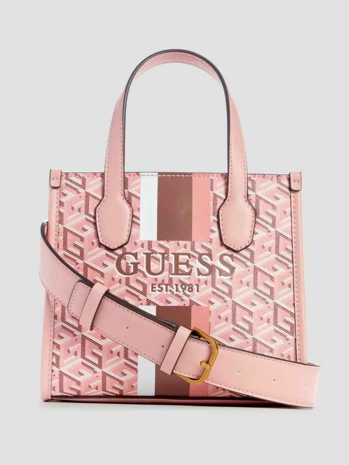 GUESS Silvana Mini Totes Acid Rain Women Handbags