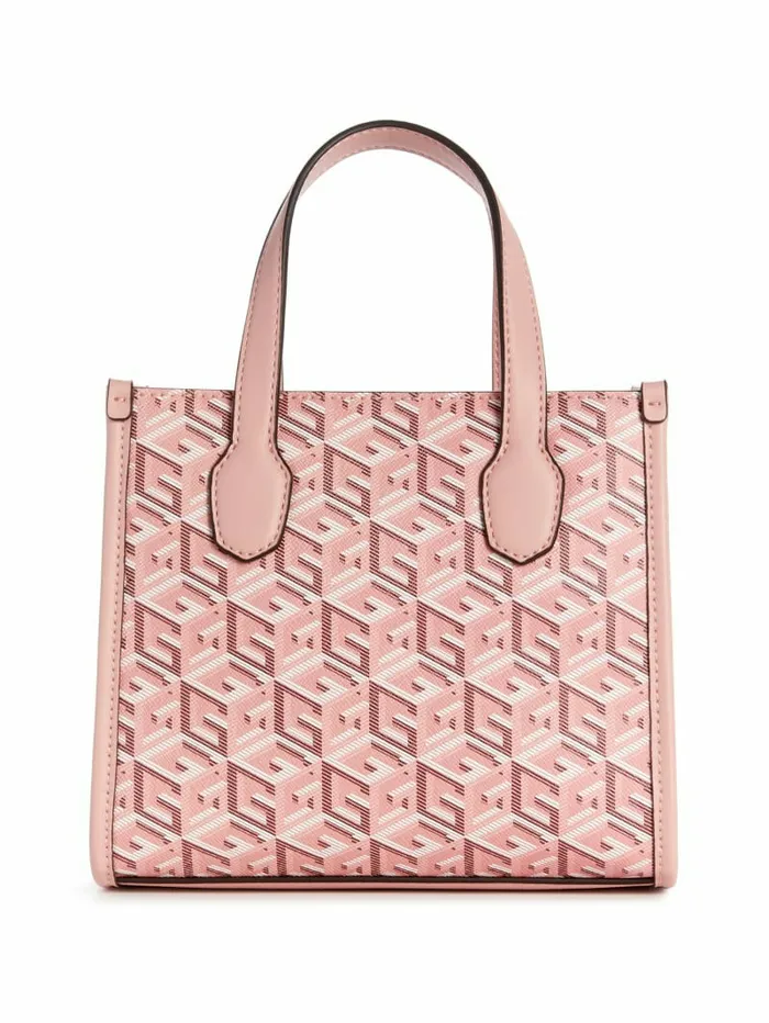 GUESS Silvana Mini Totes Acid Rain Women Handbags GUESS Silvana Mini Totes Acid Rain Women Handbags