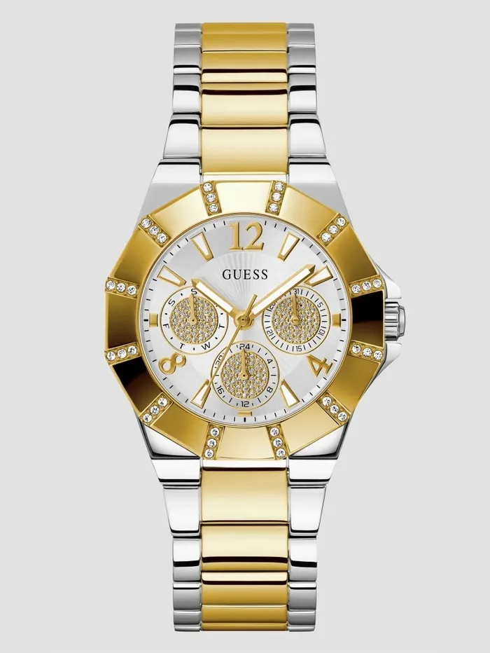 GUESS Watches Women Gold TwoTone Multifunction Watch Gold
