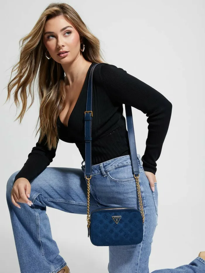 Handbags Ales Camera Bag Navy Blue 8211 GUESS Women Handbags Ales Camera Bag Navy Blue 8211 GUESS Women