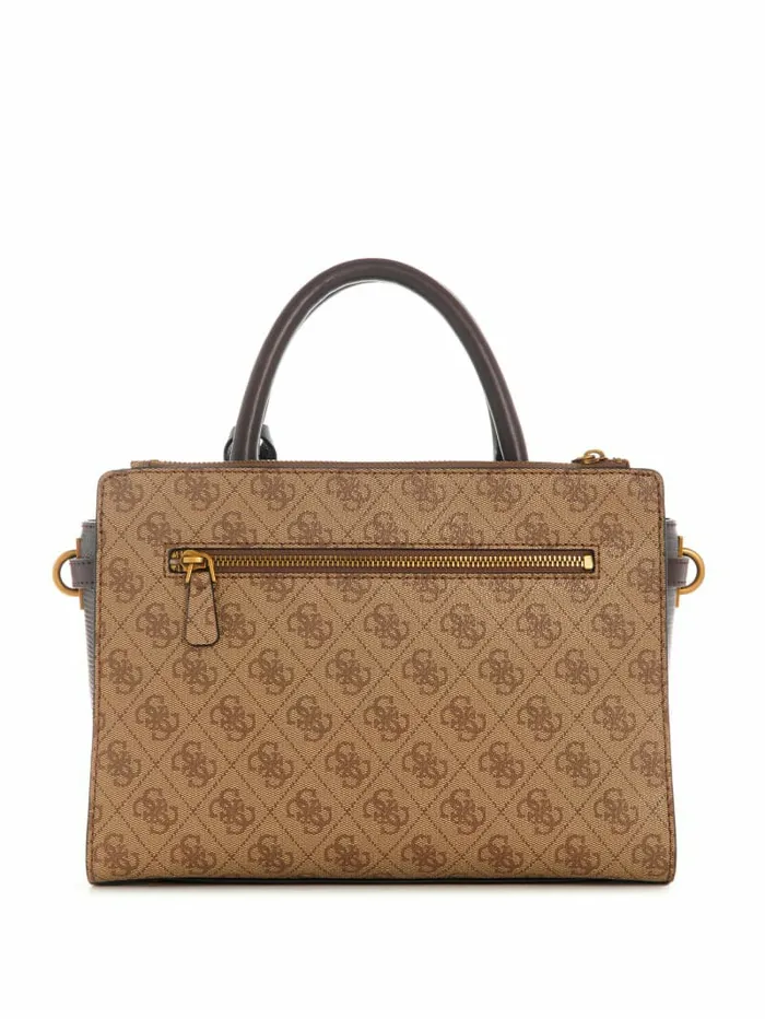 Handbags Ginevra Logo Elite Society Satchel Latte Logo 8211 GUESS Women Handbags Ginevra Logo Elite Society Satchel Latte Logo 8211 GUESS Women