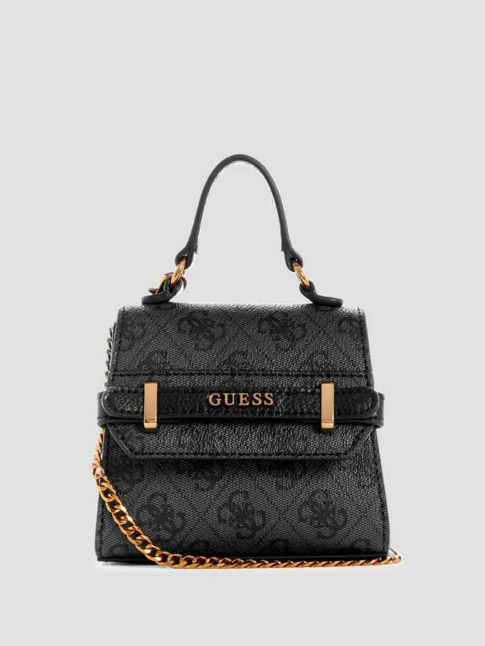 Handbags GUESS WomenKids Sestri Quattro G Micro Mini Satchel Cloud Wash