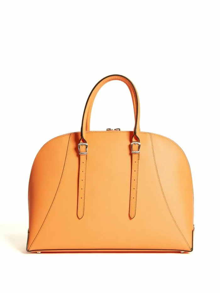 Handbags Lady Luxe Dome Satchel Orange GUESS Women Handbags Lady Luxe Dome Satchel Orange GUESS Women