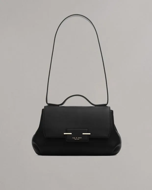 Handbags rag and bone Women Realm Leather Top Handle Bag BlackGreige