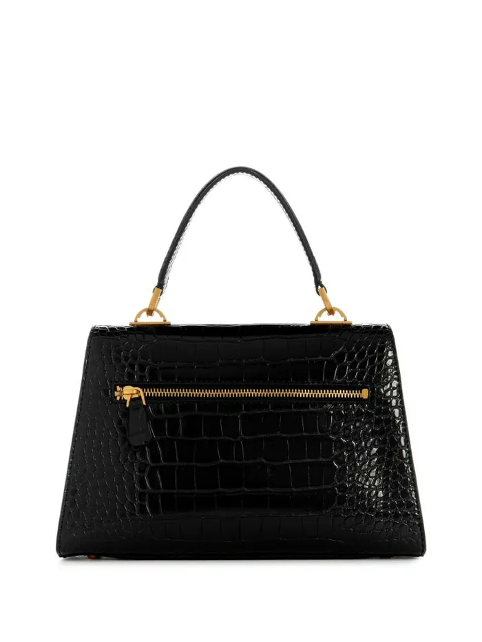 Handbags Sestri CrocodileEmbossed Crossbody Black GUESS Women