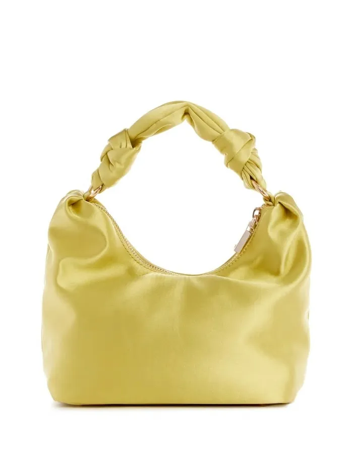 Handbags Velina Satin Hobo Bag Yellow 8211 GUESS Women Handbags Velina Satin Hobo Bag Yellow 8211 GUESS Women