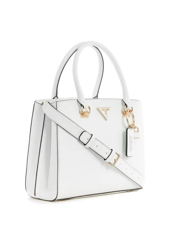 Handbags Women GUESS Noelle Girlfriend Satchel White Multi Handbags Women GUESS Noelle Girlfriend Satchel White Multi
