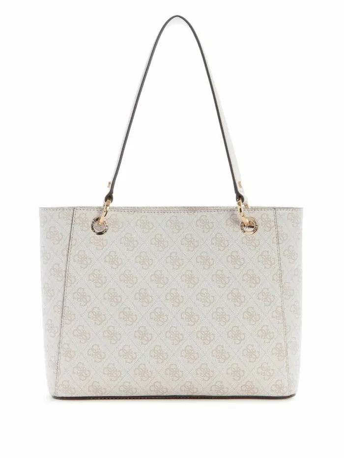 Handbags Women Noelle Quattro G Small Noel Tote Dove Logo GUESS Handbags Women Noelle Quattro G Small Noel Tote Dove Logo GUESS