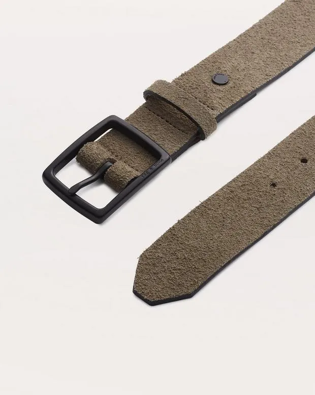 Hats and Gloves rag and bone Men Rugged Suede Belt Safari Suede