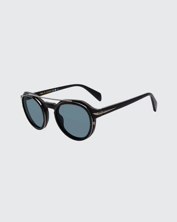 Hats and GlovesSunglasses Raine BlackHavanaHavana Blue 8211 rag and bone MenWomen