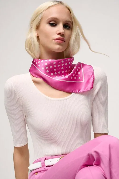 Hats and foulards Rampollo Rampollo PinkCream 8211 Luisa Spagnoli Women Hats and foulards Rampollo Rampollo PinkCream 8211 Luisa Spagnoli Women