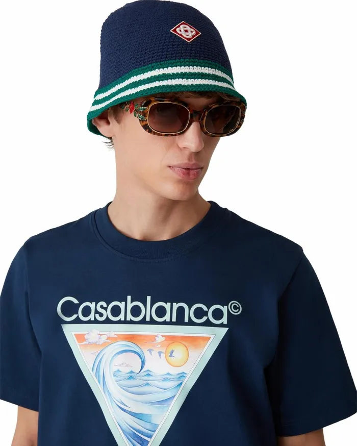 Hats MenWomen Casablanca Paris Stripe Crochet Hat