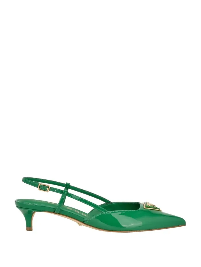 Heels GUESS Women Jesson Triangle Kitten Heels Medium Green 310