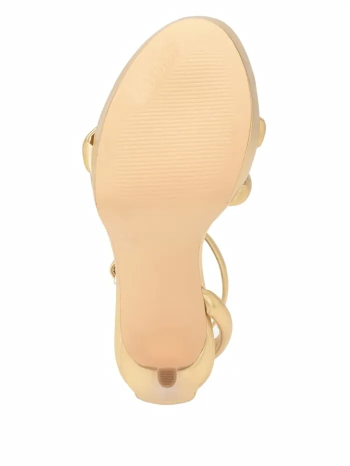 Heels Women GUESS Casilda Strappy Stiletto Heels Gold