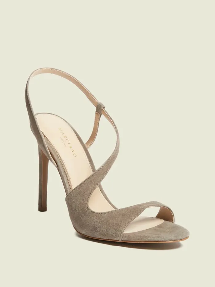 Heels Women GUESS Futura Curve Sandal Taupe