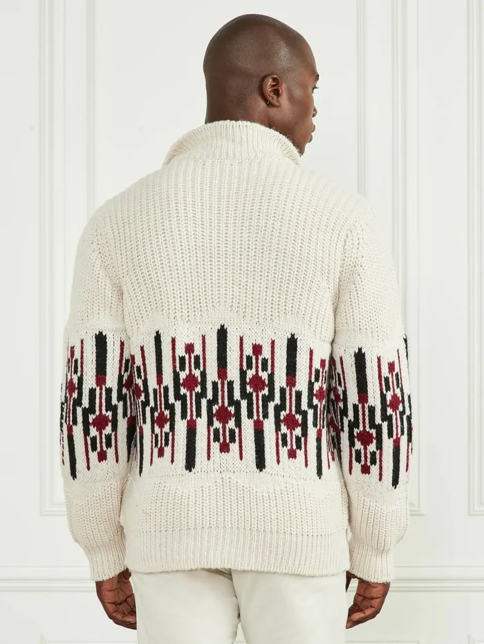Hoodies and Sweaters GUESS Men Jacquard High Neck Cardigan Dreamy Moon Hoodies and Sweaters GUESS Men Jacquard High Neck Cardigan Dreamy Moon