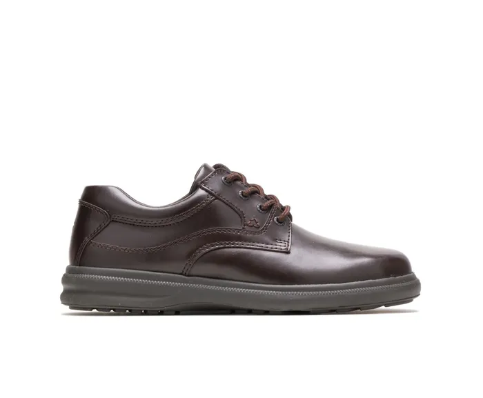 Hush Puppies Glen Dark Brown PullUp Leather Men Walking Shoes