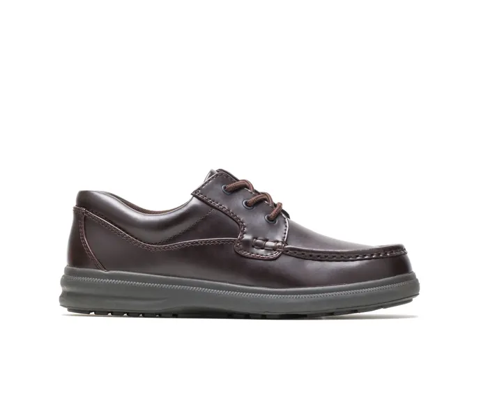 Hush Puppies Walking Shoes Men Gus Dark Brown PullUp Leather