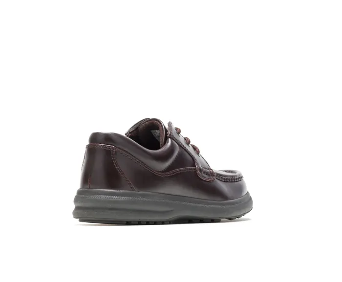 Hush Puppies Walking Shoes Men Gus Dark Brown PullUp Leather