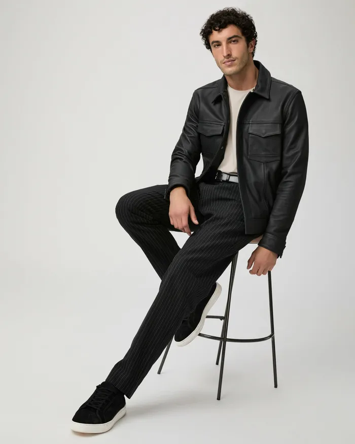 Icon Capsule Shultz Trouser 8211 Onyx Stripe Pants and Joggers PAIGE Men